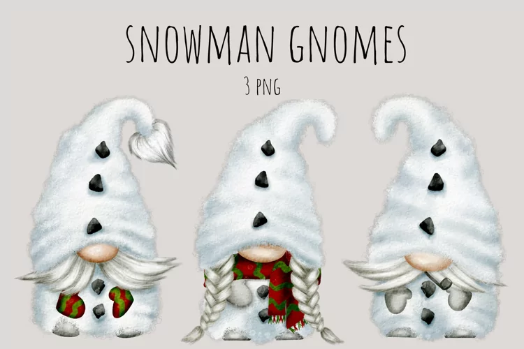 Snowman Gnomes Christmas Gnomes Clipart PNG