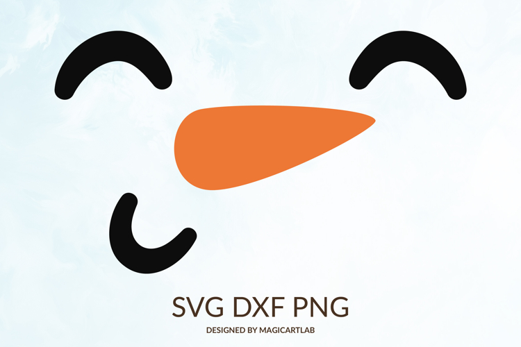 Snowman Face SVG|Cute Snowman Cut File