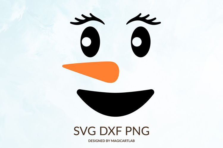 Snowman Face SVG|Cute Snowman Cut File