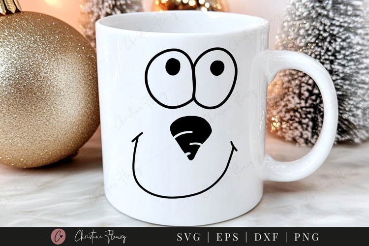 Snowman Face SVG PNG EPS DXF