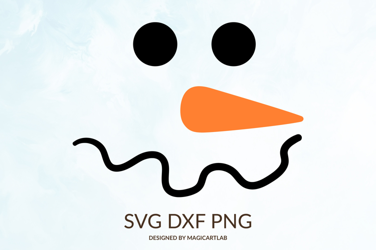 Snowman Face SVG|Cute Snowman Cut File
