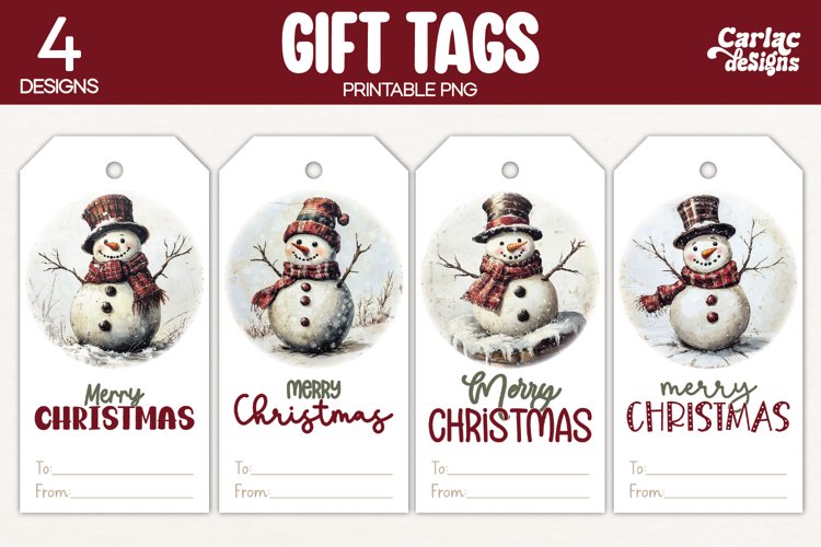 Christmas Gift Tags, Merry Christmas Printable Tags