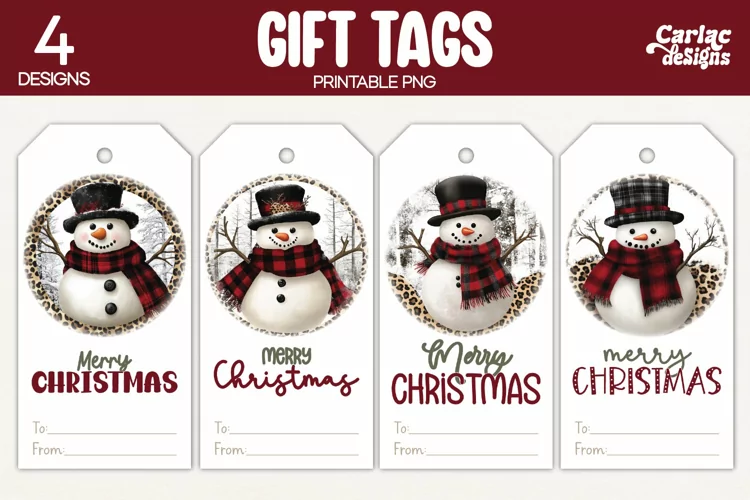 Christmas Gift Tags, Merry Christmas Printable Tags