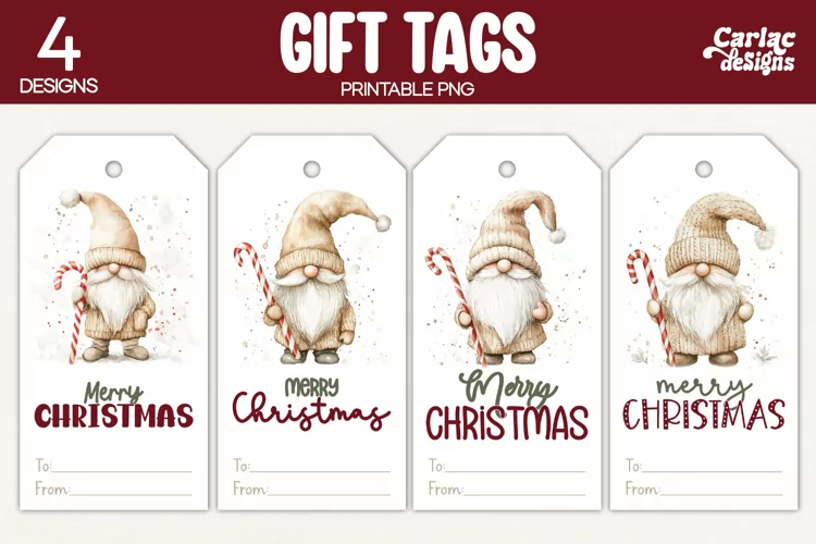Christmas Gift Tags, Merry Christmas Printable Tags