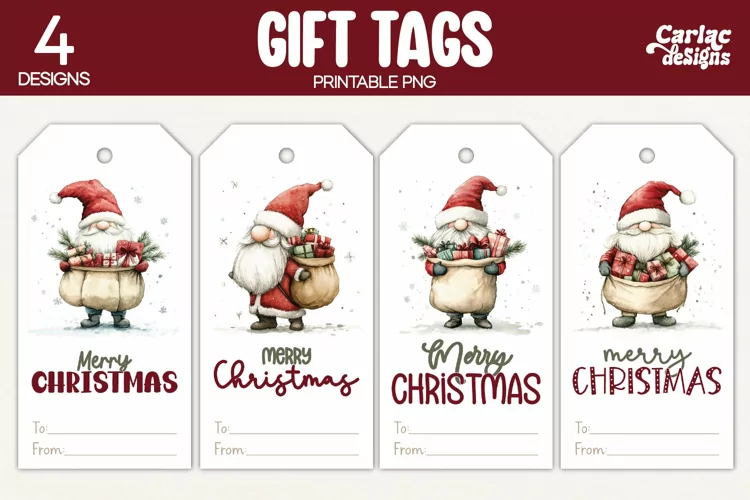 Christmas Gift Tags, Merry Christmas Printable Tags