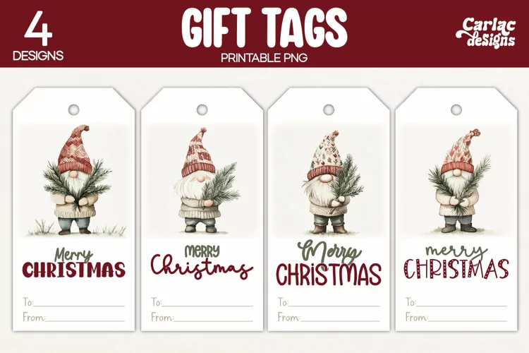 Christmas Gift Tags, Merry Christmas Printable Tags