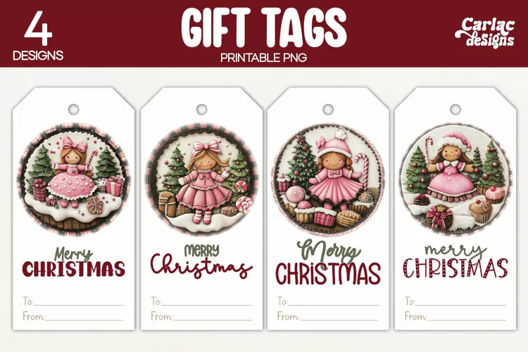 Christmas Gift Tags, Merry Christmas Printable Tags