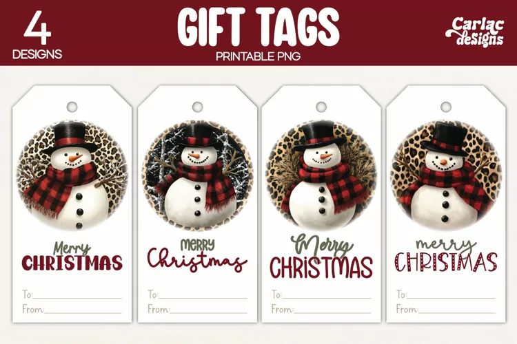 Christmas Gift Tags, Merry Christmas Printable Tags