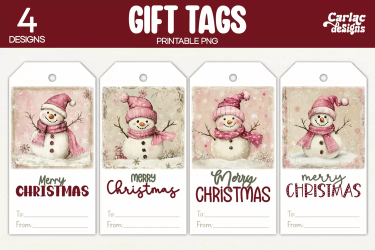 Christmas Gift Tags, Merry Christmas Printable Tags