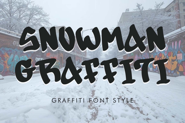 Snowman Graffiti