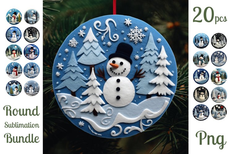 Christmas Ornament Sublimation Designs Image 14