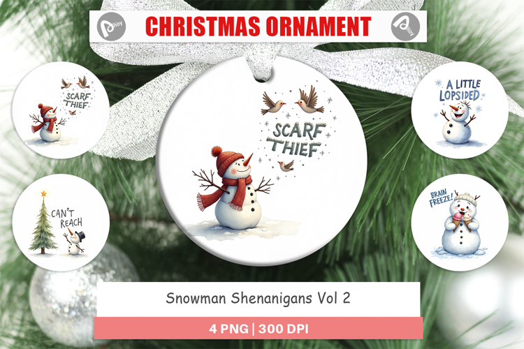 Christmas Ornament Sublimation Designs Image 9