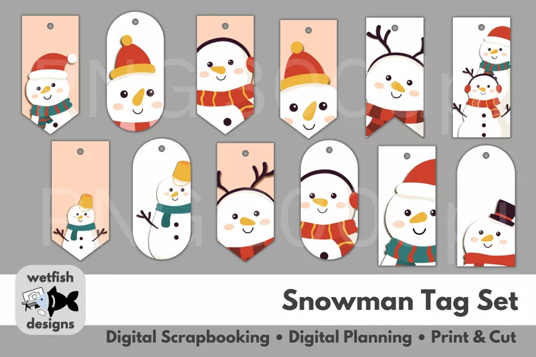 Snowmen Gift Tags