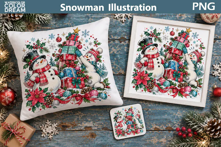 Snowman Christmas Gifts | Holiday Sublimation