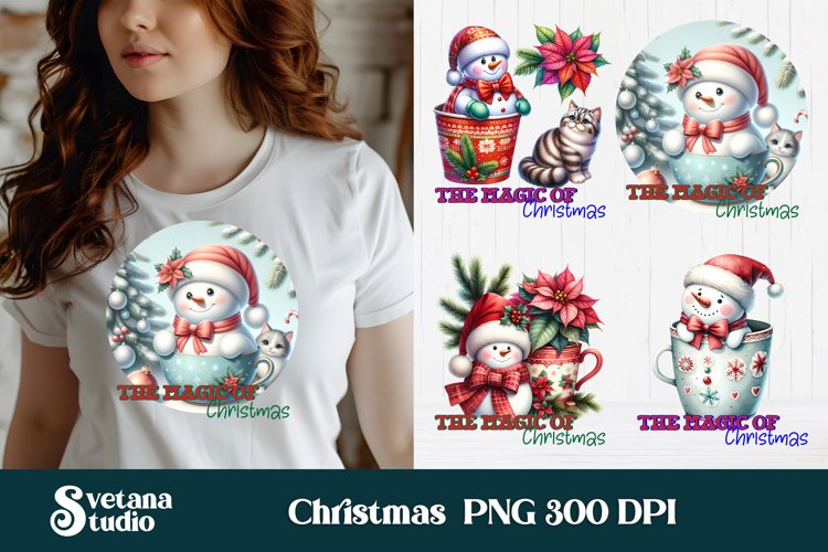 Christmas Snowman Clipart Image 12