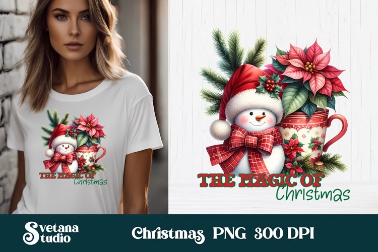 Christmas snowman sublimation | Christmas PNG design