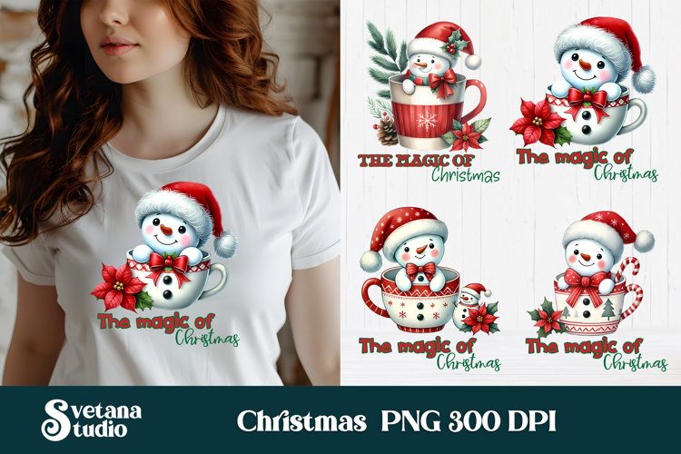 Christmas Snowman Clipart Image 11