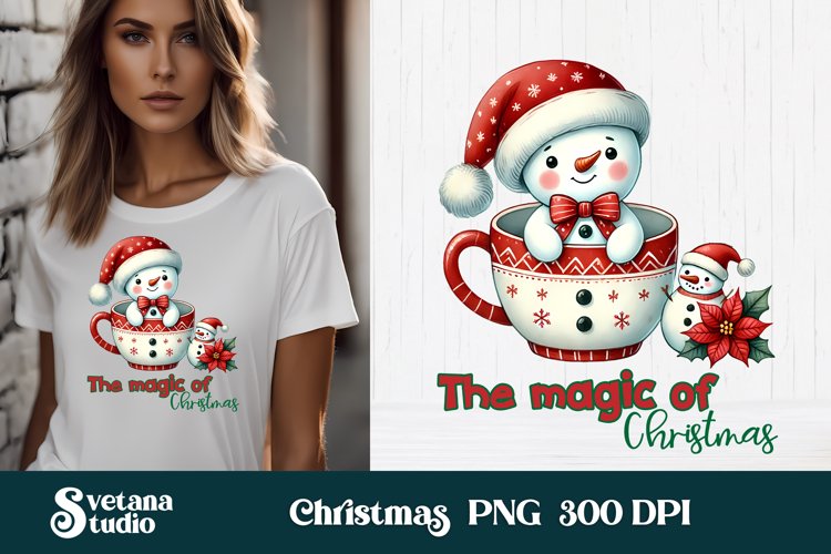 Christmas Snowman Clipart Image 15