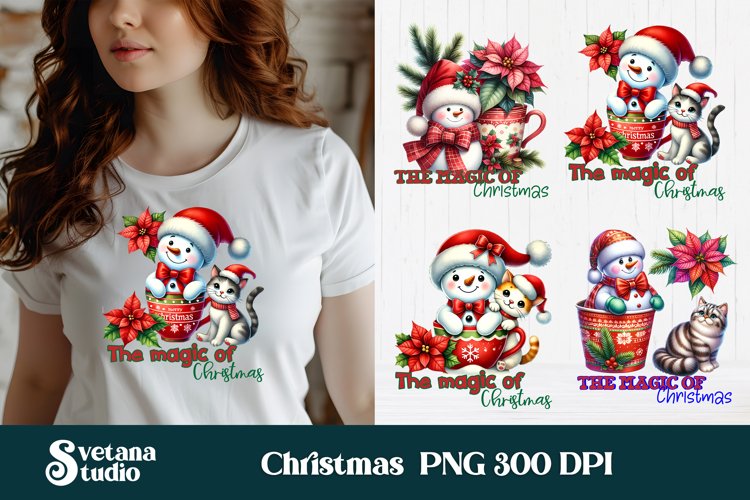 Christmas Snowman Clipart Image 24