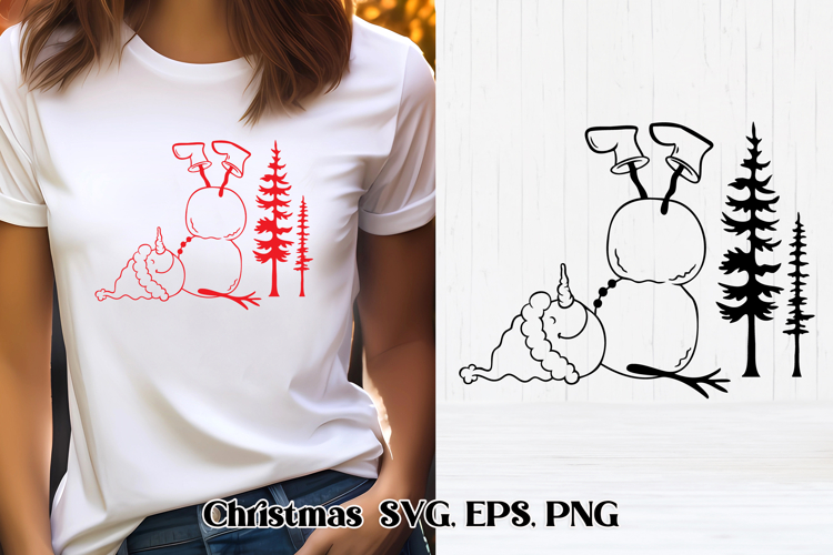 Cute Snowman Svg Image 10