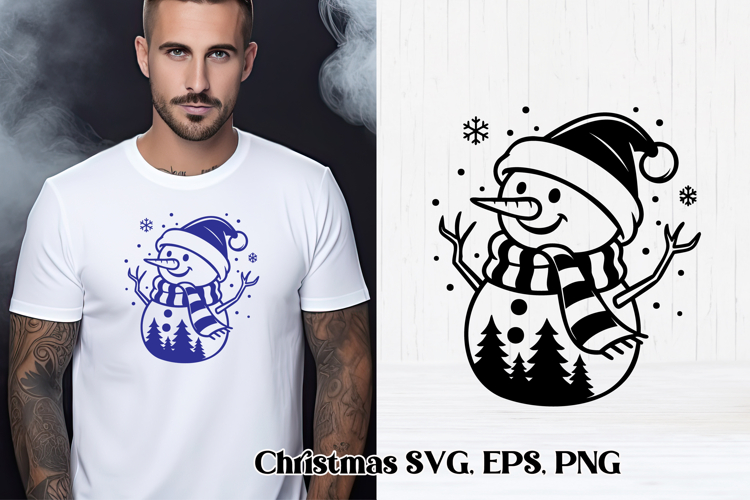 Cute Snowman Svg