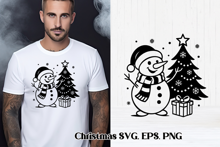 Christmas Snowman Svg Image 23