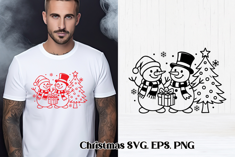 Christmas Snowman Svg Image 22