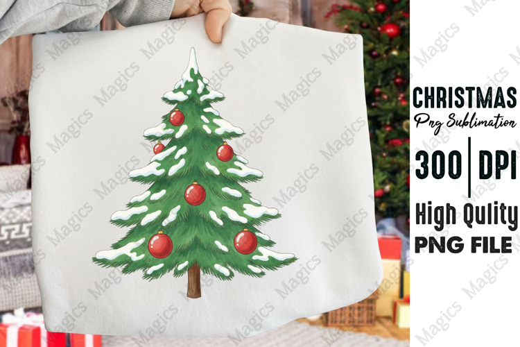 Snowy Christmas Tree PNG, Christmas PNG