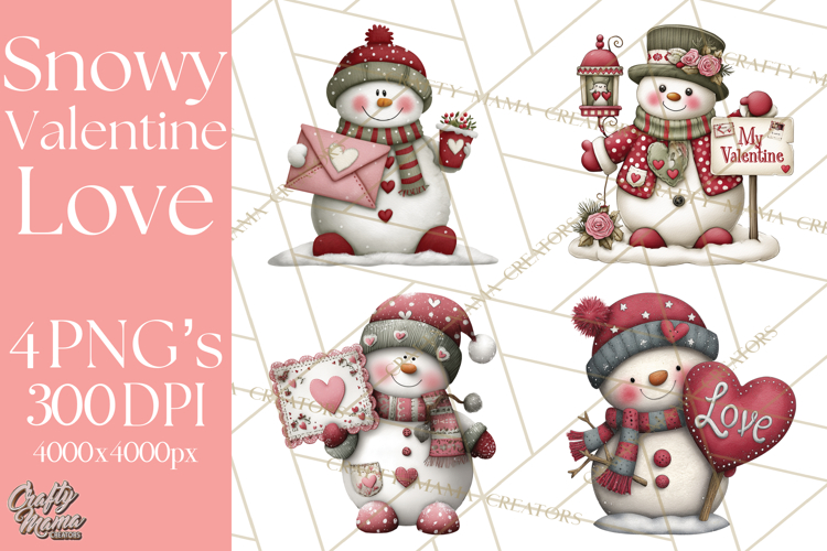 Cute Snowman Clipart Image 24
