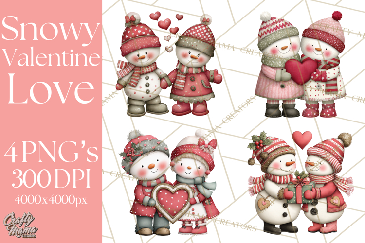 Cute Snowman Clipart Image 4