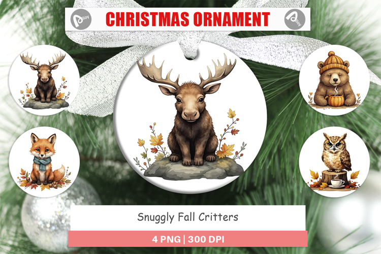 Ornament Snuggly Fall Critters