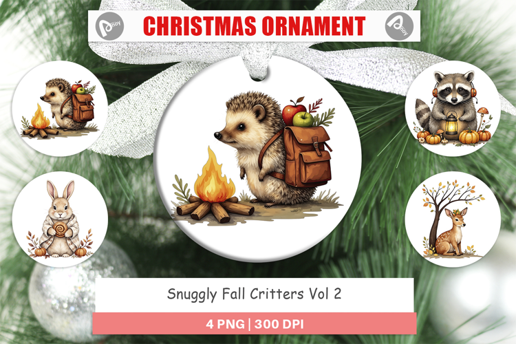Ornament Snuggly Fall Critters