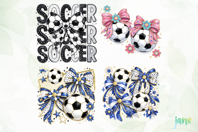 Soccer typography png