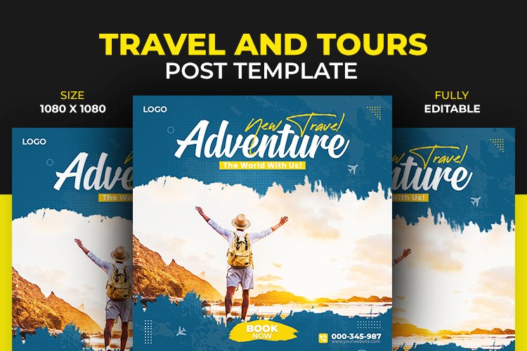 Social Media Adventure Travel Dream Destination Template