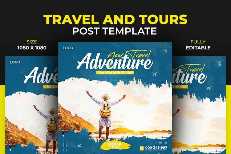 Social Media Adventure Travel Dream Destination Template