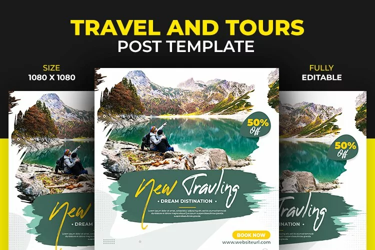 Social Media Explore Adventure Social Media Design Template