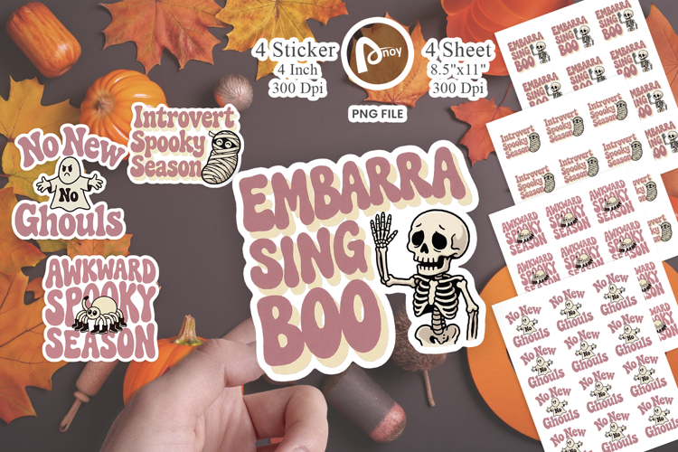 Socially Awkward Ghost Sticker