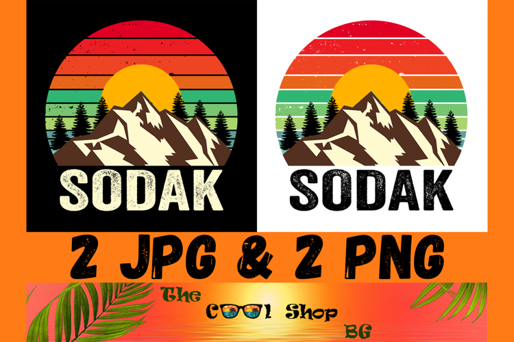 Sodak Vintage Sublimation Png, Sodak Sunset Png Design