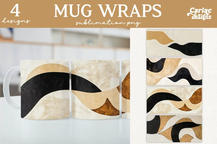 Soft Colors Mug Sublimation, Mug Sublimation Designs