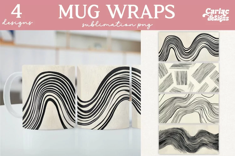 Soft Colors Mug Sublimation, Mug Sublimation Designs