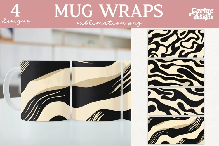 Soft Colors Mug Sublimation, Mug Sublimation Designs