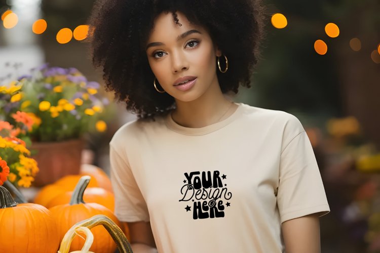 Black Tshirt Mockup Image 9