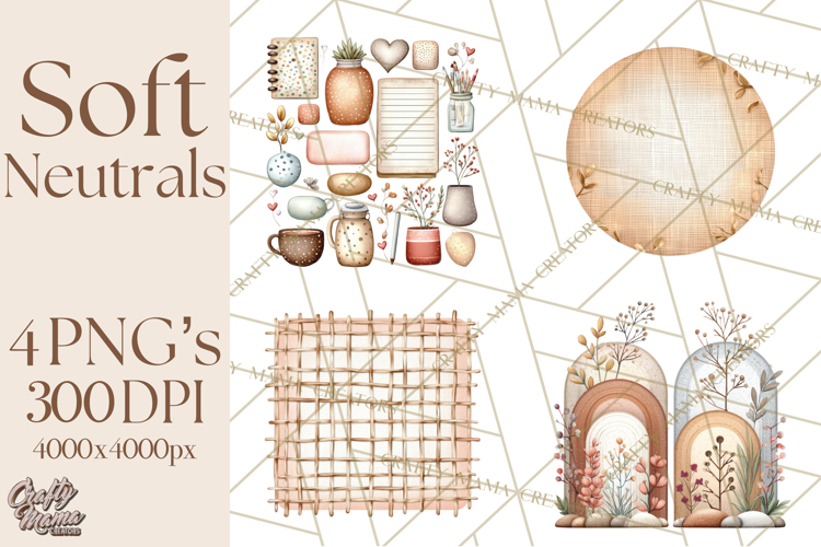 Soft Minimal Neutrals PNG, Beige Taupe Cream Clipart