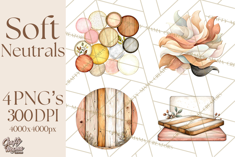 Soft Minimal Neutrals PNG, Beige Taupe Cream Clipart