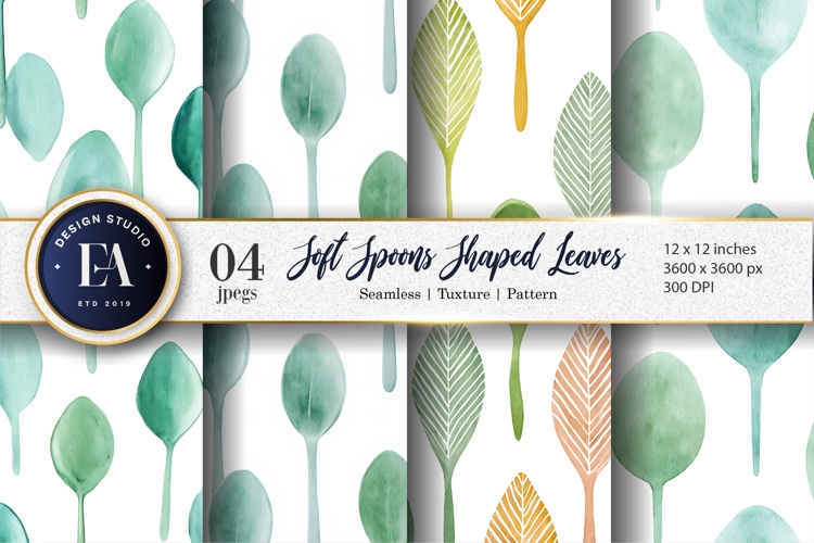 Watercolor Leaves Clipart Image 7