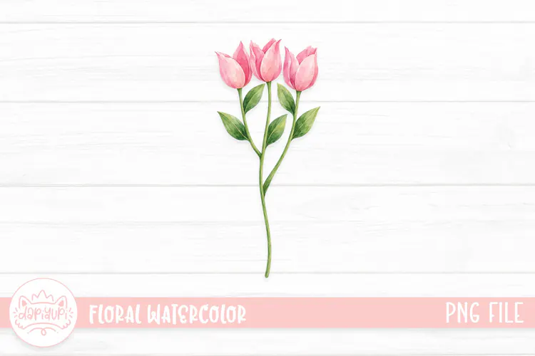 Botanical Watercolor Illustration, Floral Watercolor Design