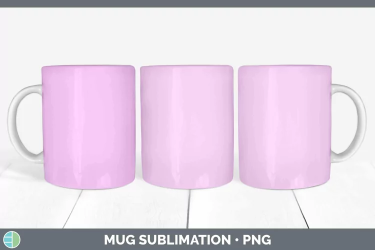 Solid Color - Berry 1 ffcd Mug Wrap Sublimation Coffee Cup D