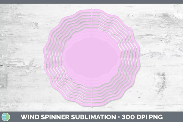 Solid Color - Berry 1 ffcd Wind Spinner Sublimation Spinner