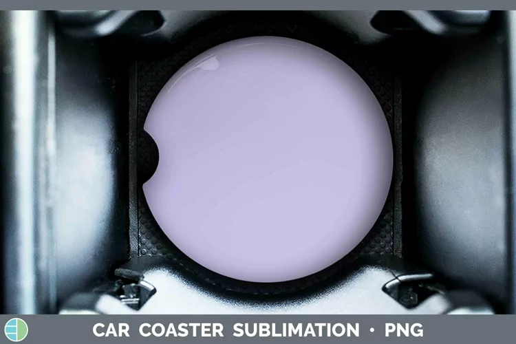 Solid Color - Deep Purple 1 d1c Car Coaster Sublimation Coas