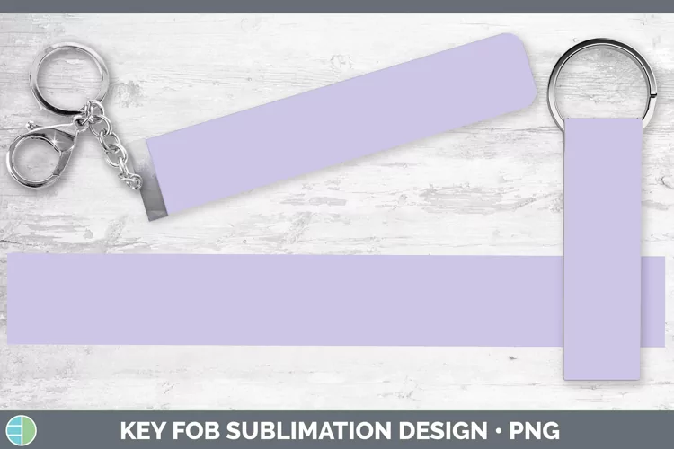 Solid Color - Deep Purple 1 d1c Key Fob Sublimation Wristlet